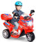 GOPLUS 6V Elektro Kindermotorrad mit 3 Rädern, Elektromotorrad inkl. Licht & Pedal & Aufbewahrungskiste & Musik, Elektro Dreirad für Kinder von 3 bis 7 Jahre alt bis zu 25 kg (Rot)