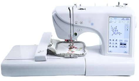 vnmudzeo Elektrische Mini-NäHmaschine, Automatische NäHstickmaschine, Mit 158 ​​Mustern + 64 Hintergrundfarben + 210 Buchstabenschriften + 132 Stichen, Automatisches EinfäDeln Und Fadenabschneiden