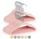 Homewit Kinderkleiderbügel 30 Stück | Kinder Kleiderbügel Samt, Anti-Rutsch | Baby kleiderbügel 5 mm Dicke, Platzsparend | Kleine Kleiderbügel mit 360° drehbarer Haken|, 30Lx21B cm, Rosa