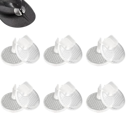 XMYCYuChen 12Pcs Set Unisex Silicone Anti Slip Thong Toe Protector Flip Flops Gel Mat Sandals Toe Separator Foot Protector