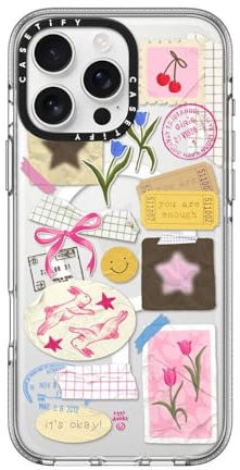 CASETiFY Clear iPhone 16 Pro Max Case [Not Yellowing / 6.6 ft. 3X Military Grade Drop Prootection/Compatible with Magsafe] - You Are Stars Collage - Clear
