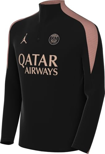Nike PSG Top PSG Y Nk Df Strk Drill Top K3R, Black/Rust Pink/Rust Pink, FQ2638-013, M