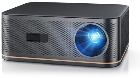 HOPVISION Beamer, 1500ANSI 4K Heimkino, AI 4P/6D Trapezkorrektur/Autofokus WiFi 6 mit Bluetooth 5.2 Projecter Outdoor Projektor, 300 Native 1080P Smart mit 50% Zoom für PS5/Phone/HDMI/USB