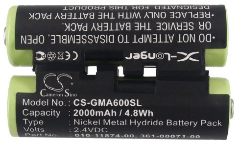 2000mAh Ersatzakku für Garmin 010-01550-00, Astro 320 Handheld, Astro 430 Handheld, GPSMAP 639, GPSMAP 63csx, GPSMAP 63SC, GPSMAP 669, GPSMAP 66S, Oregon 600, 600t, 650, 650t, PSMAP 64, PSMAP 64ST