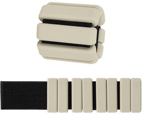 OMNANA® Gewichtsmanschetten aus Silikon (2x0,5 kg oder 2x1 kg) – Knöchelgewichte & Handgelenkgewichte für Fitness, Yoga, Pilates & Physiotherapie – Ankle Weights für Joggen, Aerobic & Krafttraining