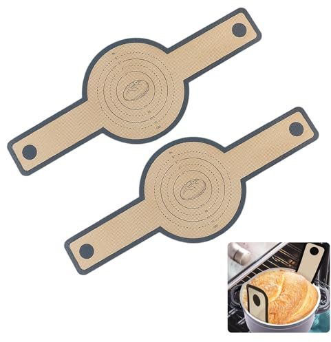 Silicone Bread Sling for Dutch Oven for Bread Making 2pcs Reusable Breads Sling with Long Handle for Transferring Sourdough