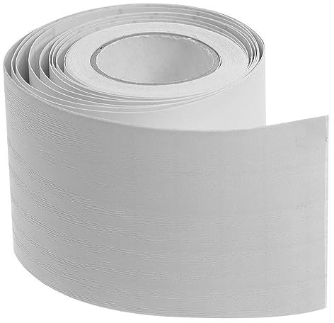 1 rotolo di battiscopa in PVC, autoadesivo, flessibile, 500 x 12 cm