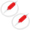 BESTOYARD 2Pièces Aspiration Manuelle pour Liquide Outil de Transfert Eau Essence et Huile pour Véhicules et Urgences Extérieures