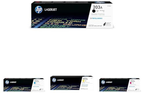 HP 203A Original Toner Schwarz, Cyan, Magenta, Gelb Laserjet Pro M254 Laserjet Pro M254, M280, M281 | 4er Pack