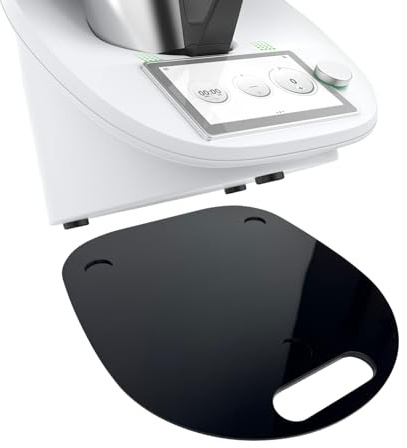 Jec-B® Gleitbrett für den Thermomix - TM5, TM6 & TM31 - Hochwertiger Gleiter aus Premium Acrylglas Passgenau & Kratzfest für einfaches Verschieben (Schwarz)
