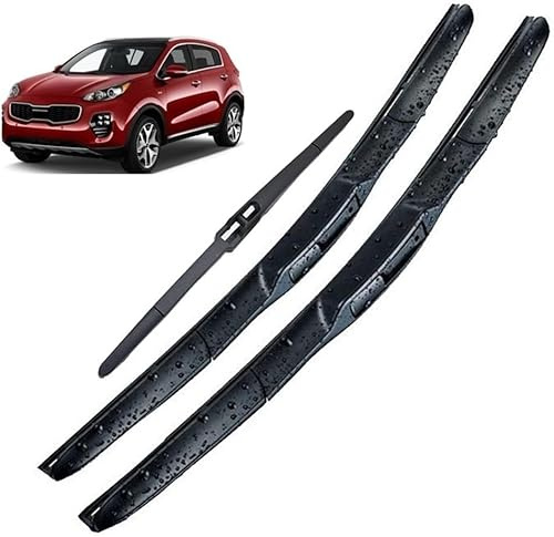 Vorne und Hinten Scheibenwischer Set für Kia Sportage QL 2016 2017 2018 2019 26 16 11, Ersatzwischblätter Wischerblätter Wischerblattsatz Scheibenwischerblätter
