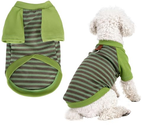 Pistha Dog Tshirt Striped Shirts Dogs Clothes Stretchy Puppy T-Shirts