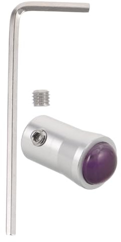 TOVINANNA 12mm Silver Amethyst Healing Feet Accessory for Tuning Fork Frequency Healing Devices Meditation Yoga Sound Therapy Base