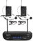 Vonyx WM82B Digital - Sistema Radiomicrofono Digitale UHF, 2 Canali, 2x Microfoni Headset & Trasmettitore Tascabile, Fino a 50 m di Copertura, Valigia di Trasporto