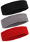 ONUPGO Schweißband Stirnband für Männer & Frauen - 3PCS Sports Stirnbänder Feuchtigkeitstransport Athletic Cotton Terry Cloth Schweißband Schweißabsorbierende Kopfband (Black/Grey/Red)