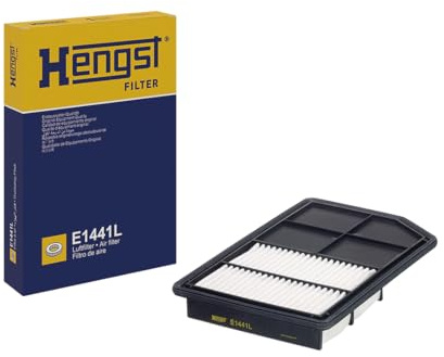 HENGST - Luftfilter E1441L - Luft-Filtereinsatz für KFZ | Hochwertiger Motorluftfilter für Otto- oder Dieselmotor - Schutz für Motoren - Wasserbeständig