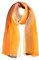 sourcing map Lang Chiffon Leicht Gradient Farbe Schal Frühling Sommer Weich für Frauen Coffee/Orange 63x19.6