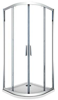 Box Doccia Curvo Semicircolare Tondo Vetro 6 mm Anti-calcare H.190 (87,5-89 H.190 cm)