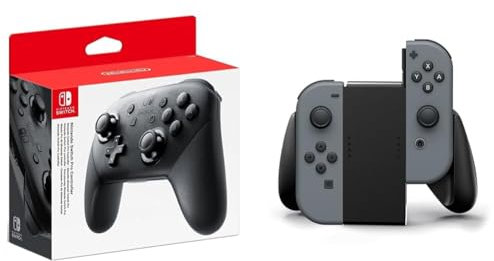 Nintendo Switch Pro Controller & Nintendo Switch Joy-Con Comfort Grip (Schwarz)