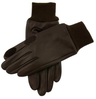 Dents Speyside Wasserabweisende Leder-Handschuhe, Braun, Größe XL