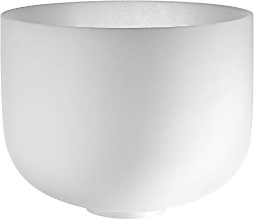 Sonic Energy 12 Zoll Kristallklangschale – 432 Hz, Ton F4, Herzchakra – Für Meditation, Yoga, Klangheilung – Inkl. Silikonring (CSB12F)