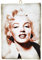 KUSTOM ART Bild im Vintage-Stil Marilyn Monroe aus der Sammlung Druck auf Holz