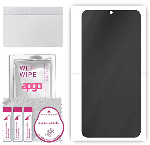 apgo Hydrogel Film PRIVACY Pellicola protettiva Proteggi Schermo in Idrogel per Xiaomi Redmi Note 8 Pro, Pellicola in Idrogel, con strato di posizionamento per un'installazione semplice