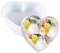 Cayway Grandi Stampi in Silicone per Resina Grandi A Forma di Cuore Stampi in Resina Siliconica Stampo per Sottobicchieri in Resina per La Conservazione Dei Fiori, Decorazioni per La Casa