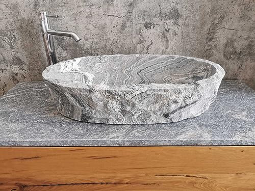 Fregadero de granito Juparana con borde cincelado 10 Medidas 71 x 43 cm Foto reales del lavabo lavabo de baño fregadero fregadero baño de apoyo