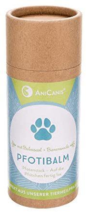 AniCanis Pfotibalm Pfotenpflege-Stick für Hunde & Katzen - Pfoten - 65g | vom THP, Pfotenbalsam mit Bio-Wachs & Bio-Ölen, rissige & trockene Ballen, Winter-Schutz, Regeneration & Pflege