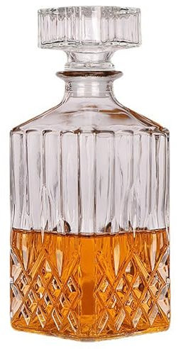 XXYXXY 33.8 oz Diamond Decanter Whiskey Bottle - For Whiskey, Bourbon, Scotch and Spirits
