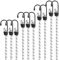Kiprim 100 cm (39,3) Hochleistungs-Bungee-Seile mit Haken, 10er-Packung zum Schutz von Möbeln, Sackkarren, ideale elastische Gurte für Radfahrer, Motorräder
