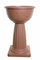 HOMION Pedestal Flower Plant Planter Pot 40cm Jardinière Round Planter Terracotta Pot Venetian Plastic Garden Bowl Free Standing