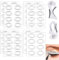 Lidschatten Schablone Set,Schnelles Augen Make-Up Aufkleber Schablone,Eyeliner Schablone Lidschatten Schablone,Augen Make Up Schablone,Eyeliner-Lidschatten-Schablonen-Set für Anfänger (8 Blätter)