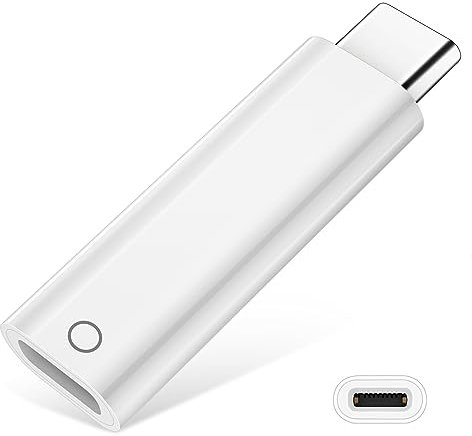 Ladeadapter für Apple Pencil 1 Gen,Bluetooth USB-C auf Pencil Adapter für Apple Pencil und iPad 10th,Adapter USB-C Stecker auf Lightning Buchse Adapter Kompatibel mit Apple Pencil und iPad 10th 2022