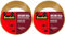 Scotch Verpackungsklebeband für einen sicheren Verschluss, Braun, 50 mm x 50 m, 1 Rolle/Packung - Ideal zum Verschließen von Paketen und Kartons (Packung mit 2)