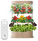 Geberioz Indoor Garten in Braun - Hydroponisches Anzuchtsystem mit Fernbedienung - 130W LED Pflanzenlampe mit 48 Pods - Gewächshaus Kräutergarten (Braun)