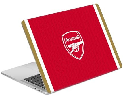 Head Case Designs Offizielle Arsenal FC Home 2023/24 Wappen-Set Vinyl Haut Aufkleber Abziehbild Abdeckung kompatibel mit MacBook Pro 13 A1989 / A2159