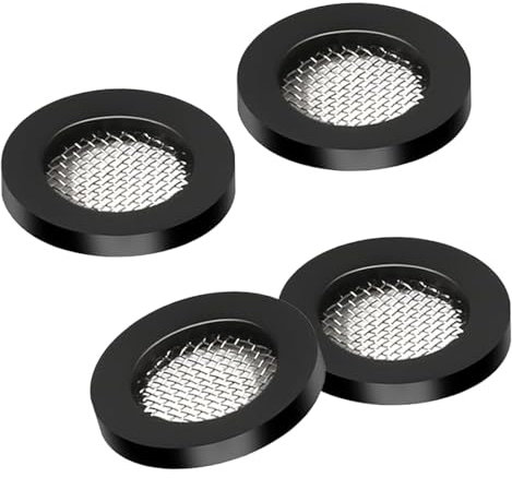 Eolax 4 Pack Shower Filter Gasket - 3/4 For 1/2 Fixed Shower Head/Handheld Shower Hose Connector, Creates A Seal to Prevent Leakage