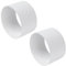 Lot de 2 raccords extérieurs pour tube rond de 125 mm - Accessoire de système de ventilation - Raccord pour systèmes de tubes ronds - Bride de raccord de tuyau femelle
