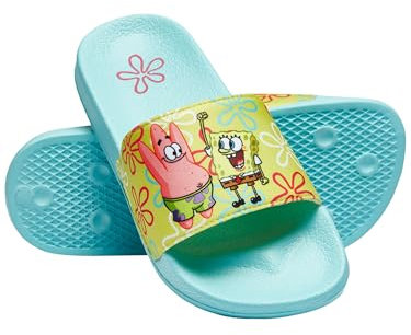 SPONGEBOB SQUAREPANTS Sandalen Für Jungen Sandalen Für Jungen | Schieberegler Kinder | Blau 35