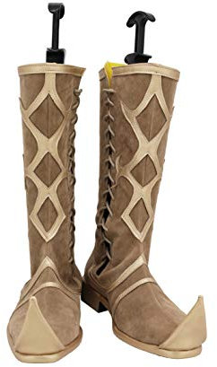 Cosplay Perücke Film Aladdin Cosplay Stiefel Lederschuhe Prince Aladdin Brown Cosplay Stiefel Halloween Cosplay Kostüm Zubehör 39 Männliche Größe