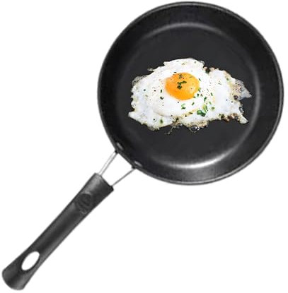 XZSKD Egg Pan, Egg Frying Pan, Small Frying Pan, Small Frying Pan Non Stick, Small Frying Pan for Induction Hob, 5.51 14cm Egg Frying Pan with Handle Heat Resistant Pot, Portable Camping Cooking Pot