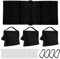 PRITOK Sandsäcke für Fotografie: 4er-Set Sandsäcke Schwarzer für Fotografie, Bohnensack Fotografie, Leere Sandsäcke mit Karabiner für Fotografie-Lichtstative, Lichtstative, Zelte und Pavillons