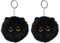 2 Stück Schlüsselanhänger Katze, Katzen Schlüsselanhänger, Cute Keychain, Schlüsselanhänger Plüsch, Cartoon-Katzen-Anhänger, Schlüsselanhänger, Tierpaar-Schlüsselanhänger für Rucksäcke und Telefon