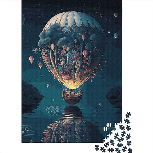 Puzzle mit Ballon im Weltraum, umweltfreundliche Materialien, 100% recycelter Karton, Puzzle für Kinder und Erwachsene ab 12 Jahren, Geburtstagsgeschenk, 38x26cm/1000 Teile