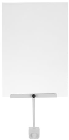 CLISPEED Preisschild Einzelhandelsdisplays Bannerhalter Schilder Für Kleiderständer Tischschilder T-shirt-ausstellungsstand Für Verkäufer Schilderhalter Mit Stahlrahmen Tafelclip Acryl Weiß