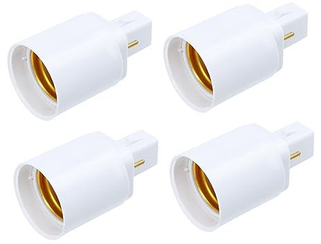 DOITOOL G24D Zu E27 2 Pin Lampenfassung Adapter Glühbirnen Sockel Konverter Für Einfache Umrüstung Von Leuchtmitteln Lampenfassung Adapter Für Verschiedene Anwendungen