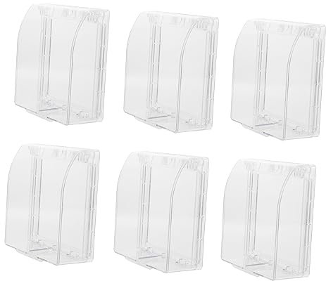 OSALADI 6 Stück Steckdosenbox Aus Robustempc Material Mit Selbstklebendem Schutzgehäuse Für Wandsteckdosen in Küche Wohnzimmer Badezimmer