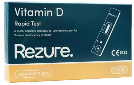 Rezure Vitamin D Rapid Test Kit, Blood Test for Deficiency, Single Test